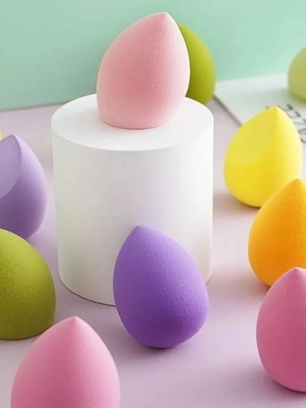 4 Pcs Pink Makeup Sponge Beauty Blenders